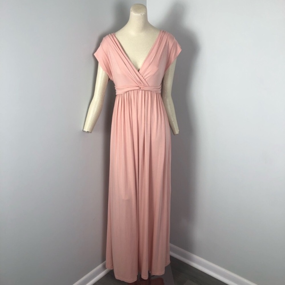 ASOS maternity blush pink dress